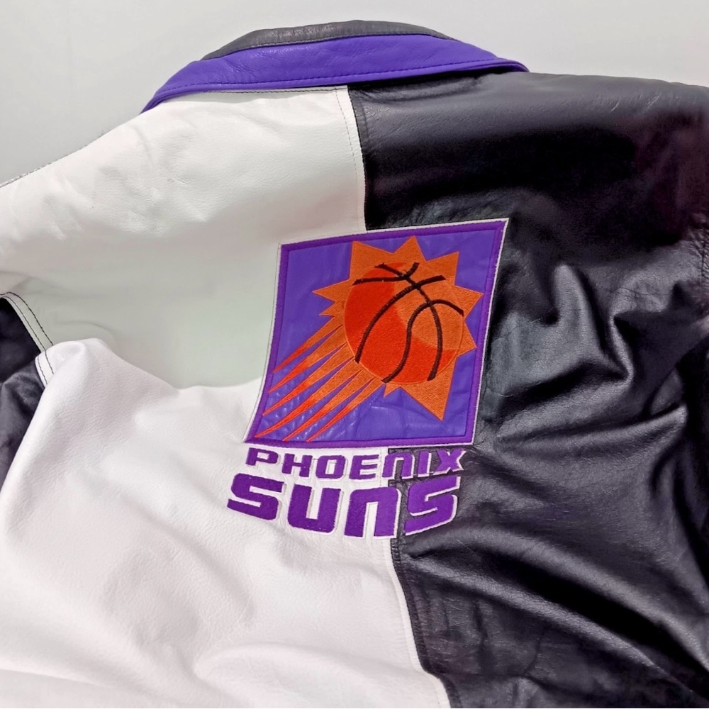 90’s Vintage Leather Starter Jacket NBA Phoenix Suns